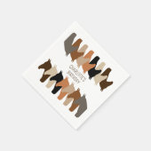 Horse Silhouettes - Gepersonaliseerde verjaardag Servet (Hoek)