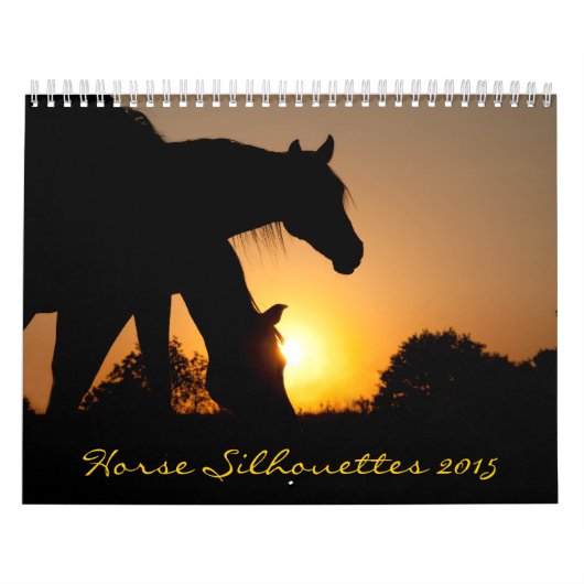 Horse Silhouettes Kalender (Hoes)