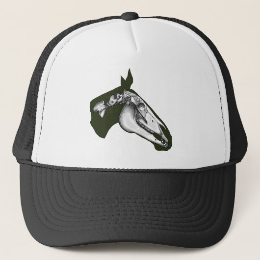 Horse Skeleton Trucker Pet (Voorkant)