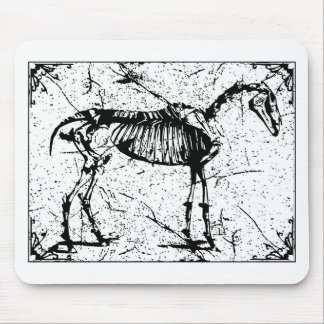 Horse Skeleton zwart-wit Muismat