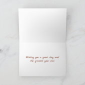 Horse Sketch en Snaffle Bit, Bruin Gelukkige Verja Kaart (Binnen)