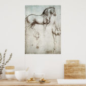 Horse Sketch Poster (Keuken)