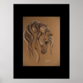 Horse Sketch Poster (Voorkant)