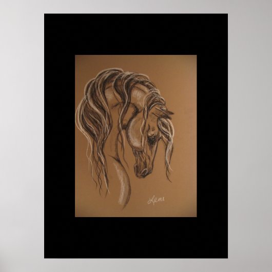 Horse Sketch Poster (Voorkant)