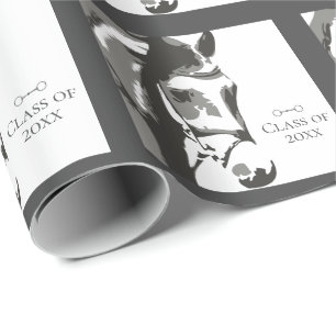 Horse Sketch, Snaffle Bit Grey Afstuderen Klasse v Cadeaupapier