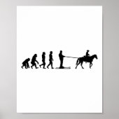 Horse Skijoring Winter Skiing Ski Jumping Sport Poster (Voorkant)