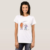 Horse Sneezes Funny cartoon T-shirt (Voorkant volledig)