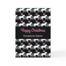 Horse Snowflake Happy-kerstkaart