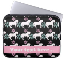Horse Snowflake Pattern-laptophoes