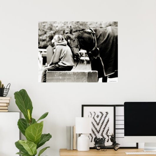 Horse Snuggles Poster (Thuiskantoor)