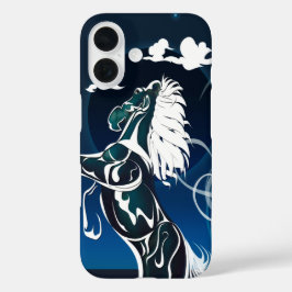 Horse Spirit BLACK HOLE SUN iPhone 16 Hoesje