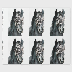 Horse Spirit Matte Wrapping Paper, 30 in x 6 ft Cadeaupapier