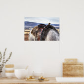 Horse Stallion Saddle Natuur Wall Poster (Keuken)