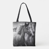 Horse Stampede Canvas tas (Achterkant)
