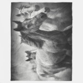 Horse Stampede Fleece Blanket (Voorkant)