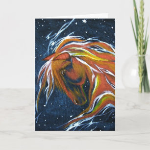 Horse Star Constellation Wenskaart Kaart