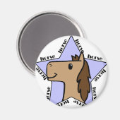 Horse ster magneet (Voorkant / Achterkant)