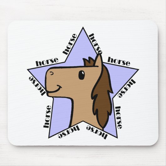 Horse ster muismat (Voorkant)