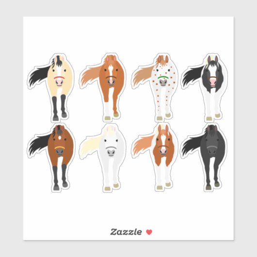 horse sticker set (Vel)