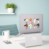 horse sticker set (Laptop op bureau)