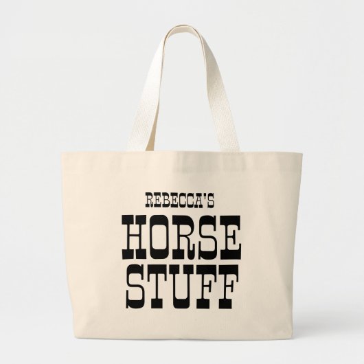 Horse Stuff | Douanenaam Equestrian Barn Grote Tote Bag (Voorkant)