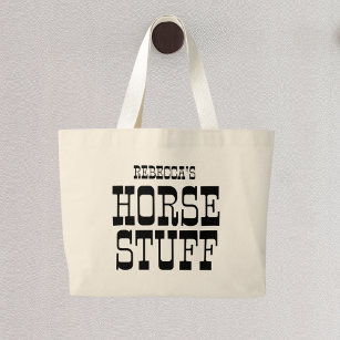 Horse Stuff   Douanenaam Equestrian Barn Grote Tote Bag