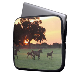 Horse Sunset Art Laptophoes Laptop Sleeve