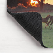 Horse Sunset Art Mousepad Muismat (Hoek)