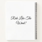 Horse Sunset Ride overdag, nachttijd,  Notitieboek (Achterkant)