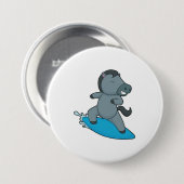 Horse Surfer Water Sport Ronde Button 7,6 Cm (Voorkant /achterkant)