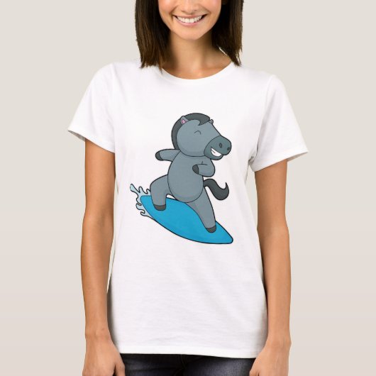 Horse Surfer Water Sport T-shirt (Voorkant)