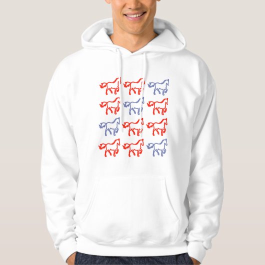 Horse Symbol Pattern Sweatshirt – Personality Gift (Voorkant)