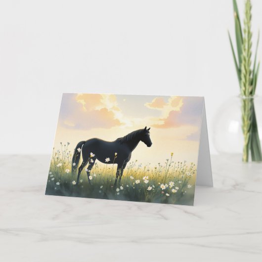 Horse Sympathy Card Bedankkaart (Voorkant)
