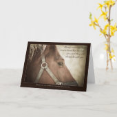 Horse Sympathy With Nice Words Kaart (Gele Bloem)