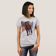 Horse T-Shirt (Afbeelding gemaakt door grok)