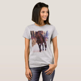 Horse T-Shirt (Afbeelding gemaakt door grok)