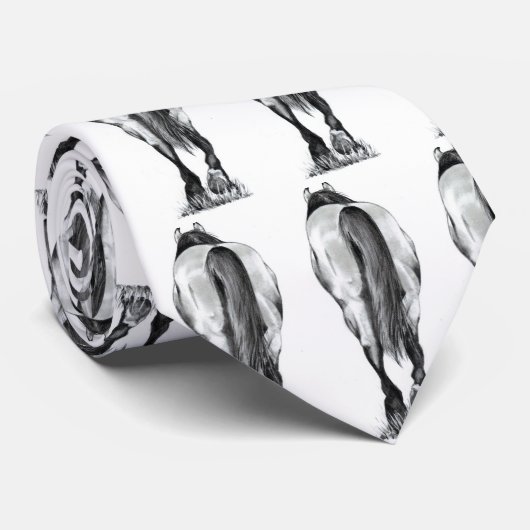 HORSE TAIL, MAAR STROPDAS: PENCIL STROPDAS (Opgerold)