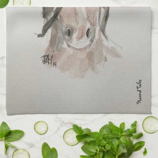 Horse Tea Towel/Kitchen Towel Theedoek (Gevouwen)