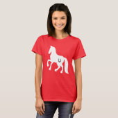 HORSE TEE, GIRLS, HORSESHOE T-SHIRT (Voorkant volledig)