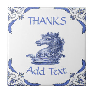 HORSE Tegel, Dutch look, Personaliseer keramische  Tegeltje