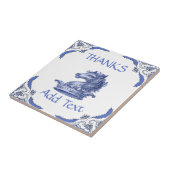 HORSE Tegel, Dutch look, Personaliseer keramische  Tegeltje (Zijkant)