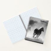 Horse Theme Notitieboek Gepersonaliseerd met Naam (Binnen)