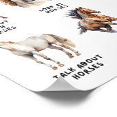 Horse Things I Do In My Leisure Time  Poster (Hoek)