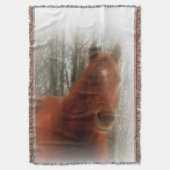 Horse Throw Blanket Deken (Voorkant Verticaal)