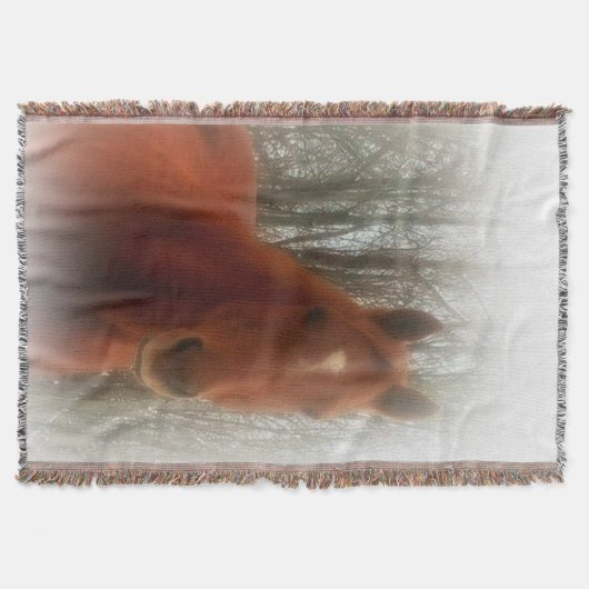 Horse Throw Blanket Deken (Voorkant)