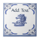 HORSE Tile, Dutch Kijk, Personaliseren Tegeltje (Voorkant)