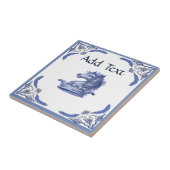 HORSE Tile, Dutch Kijk, Personaliseren Tegeltje (Zijkant)