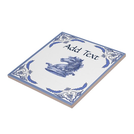 HORSE Tile, Dutch Kijk, Personaliseren Tegeltje (Zijkant)