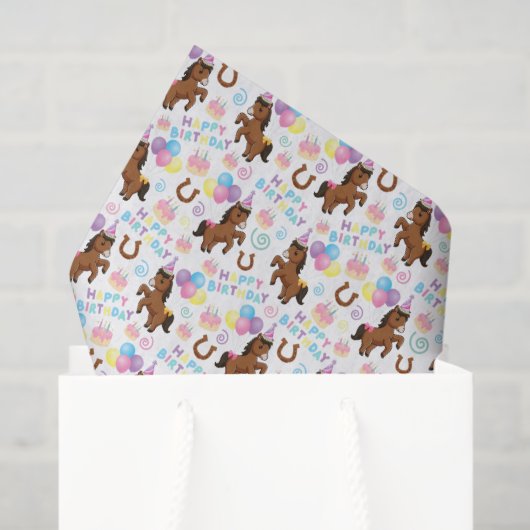 Horse Tissue Paper Tissuepapier (Cadeauzakje)