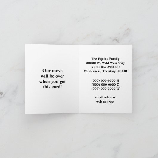 Horse Trailer - Westerne adreswijziging Aankondiging (Binnen)